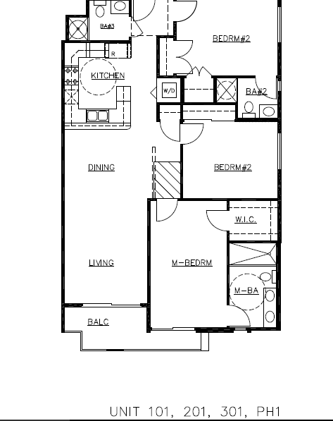 Units 101, 201, 301, PH1